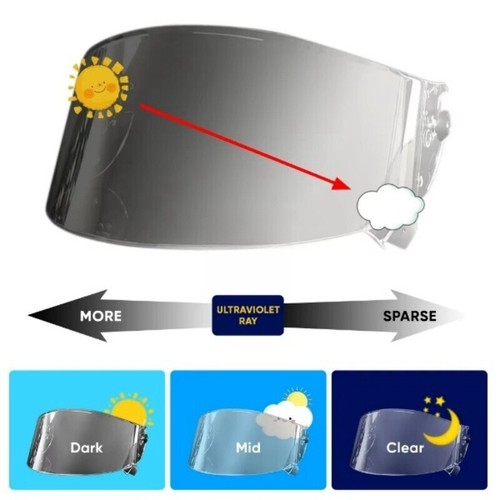 Photochromic visor fits for - fits,