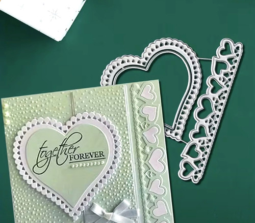 Lace heart border - heart, hearts