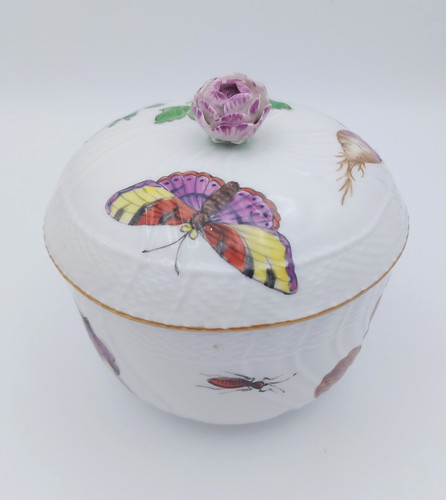 Antique herend sugar bowl - herend,