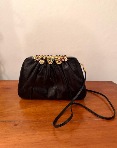 Judith leiber black lizard - leiber,