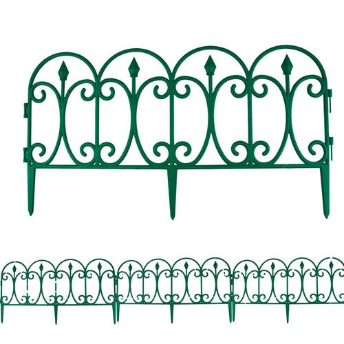 Green garden border fence - green,