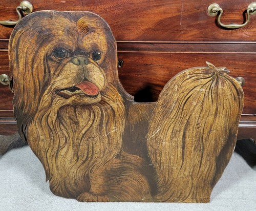 Antique pekingese dog - antique,