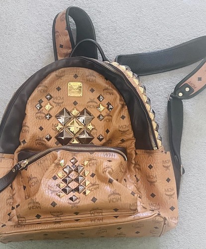 Mcm large studded backpack - mcm,
