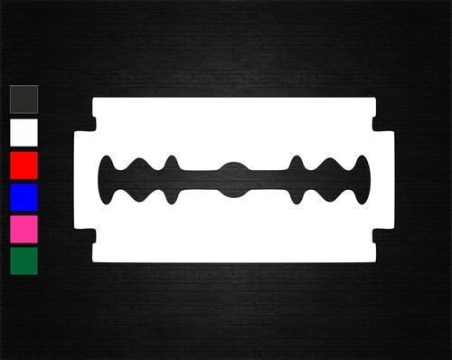 Razor blade vinyl decal - blade,