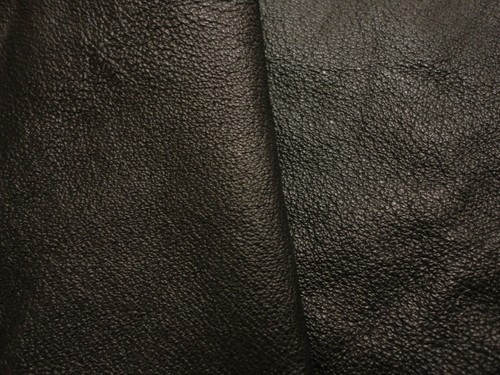 Jet black pigskin leather - black,