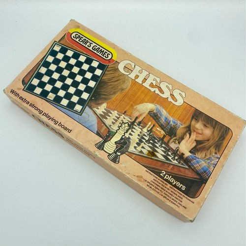 Vintage chess set spears - vintage,