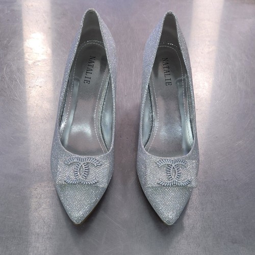 Natalie silver glitter - natalie, heel