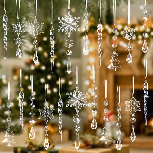 Pcs clear crystal christmas - crystal,