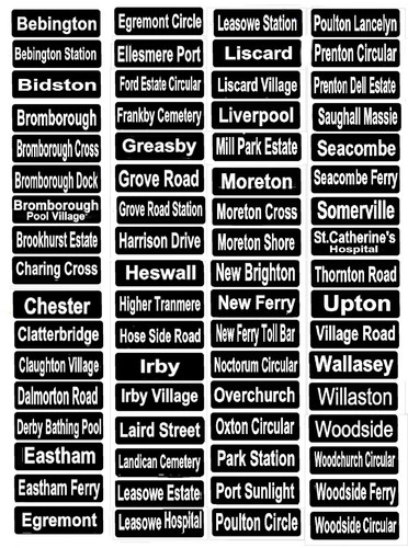 Model bus waterslide transfers - waterslide,