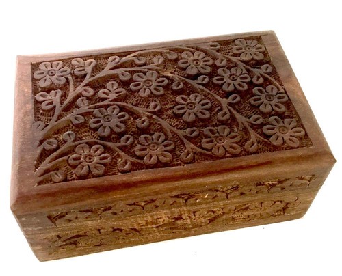 Floral carved handmade wooden - floral,