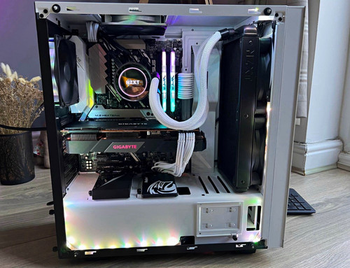 Custom gaming desktop white - gaming,