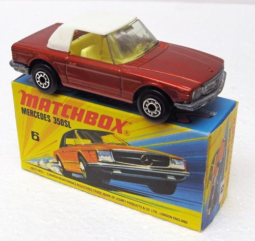 Mercedes 350sl matchbox - mercedes,