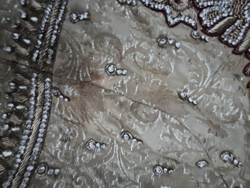 Bridal red gold embroidered - bridal,