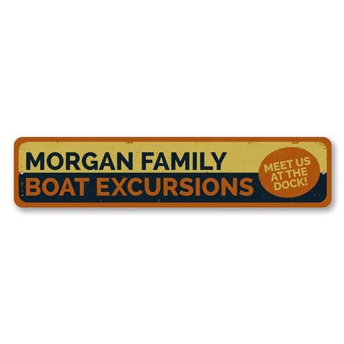 Boat excursions sign - excursions,
