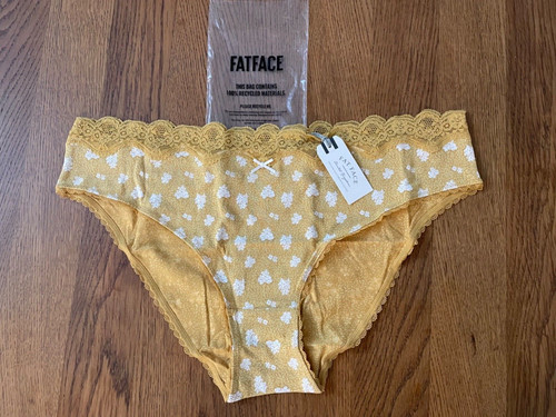 Bnwt fat face - face, mustard