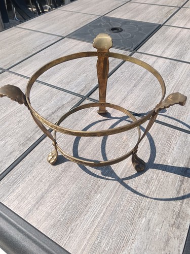 Vintage solid brass plant - brass,