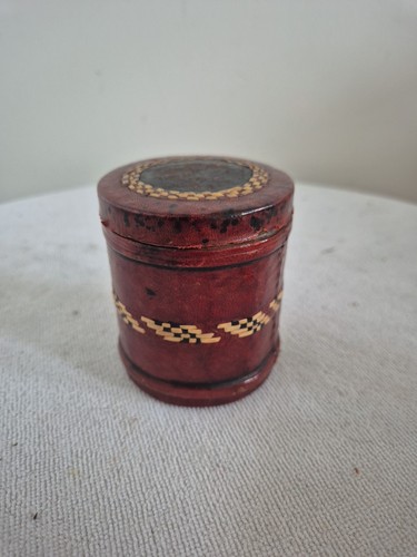 Vintage trench art tin - art,