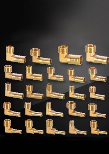Brass pipe fitting barbed - brass,