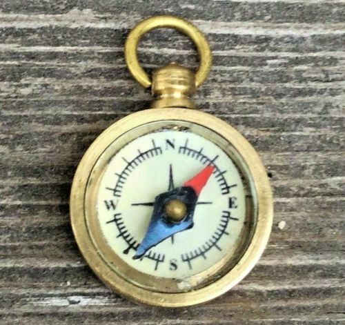 Mini working compass - 1", brass