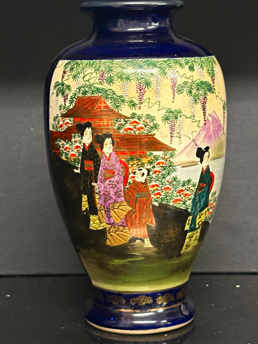 Antique japanese satsuma vase - ,