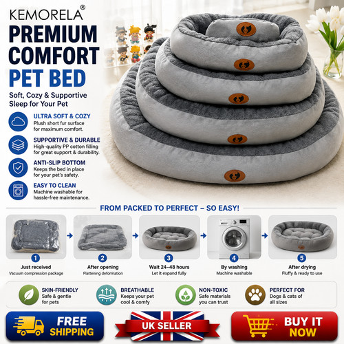 Cozy oval pet bed cat - cozy,