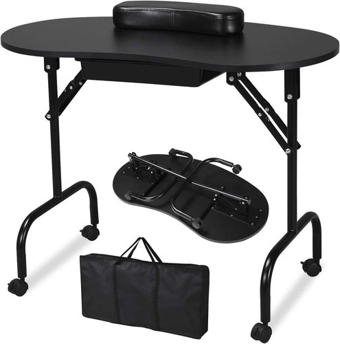 Folding manicure nail table - manicure,