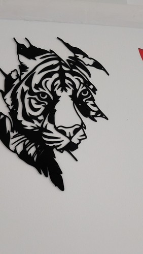 Tiger metal wall - metal, art