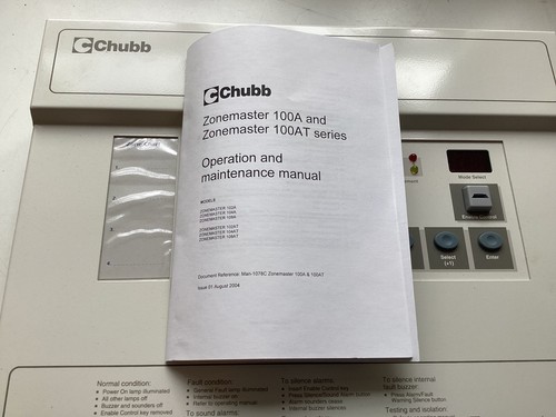 Chubb zonemaster 104at cht - chubb,