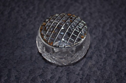 Vintage crystal cut - x,