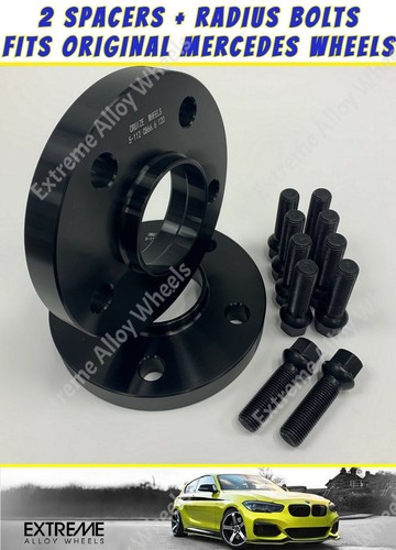 Black wheel spacers 10mm - spacers, for