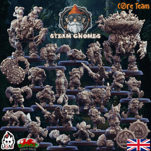 Steampunk gnomes full fantasy - gnomes,