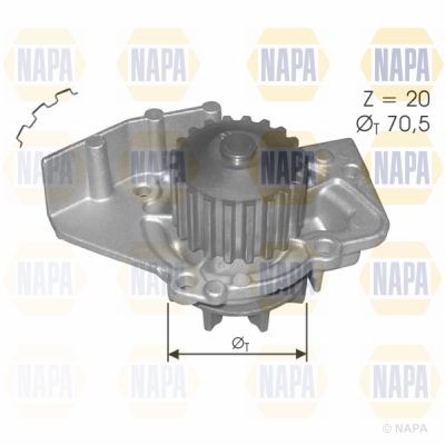 Napa water pump for - pump, peugeot
