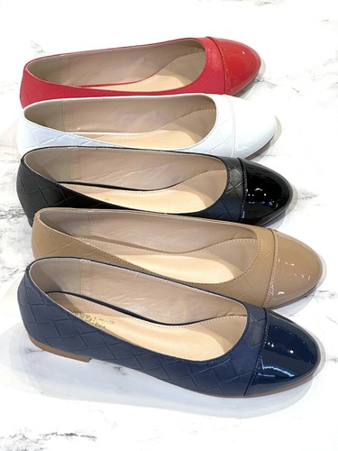 Womens flat pumps - flat, ladies