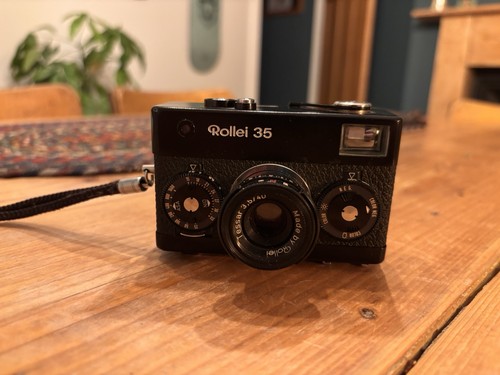 Black rollei camera - black,