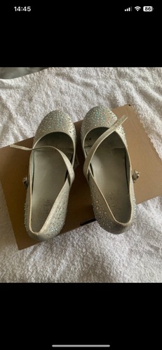 Girls silver shoes - silver,