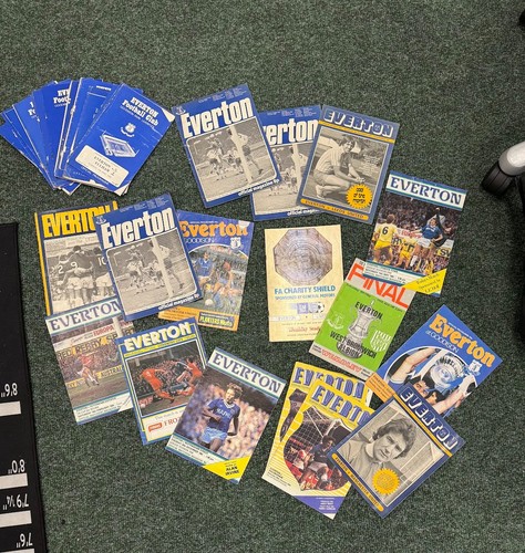 Everton football programmes - football,