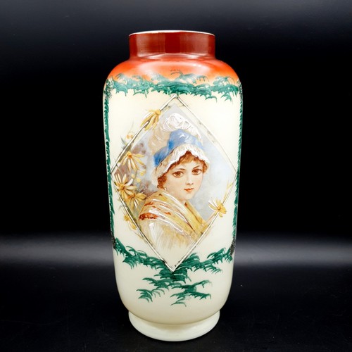 Large victorian hand painted - hand,