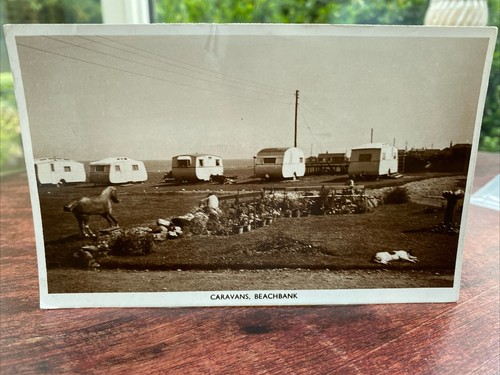 Old postcard caravans - old,