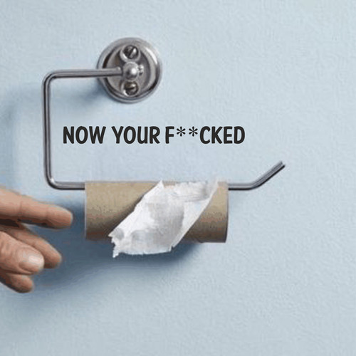 Funny bathroom wall stickers - bathroom,