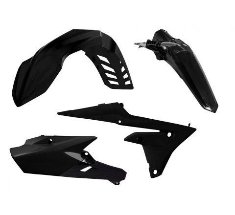 Tech black plastic kit - black, kit/4