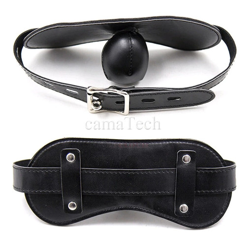 Leather harness mouth gag - harness,
