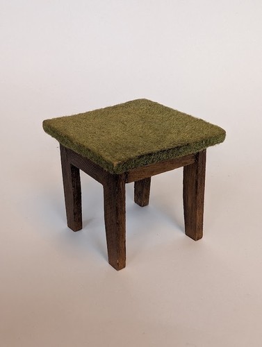 Vintage doll house green - doll's,