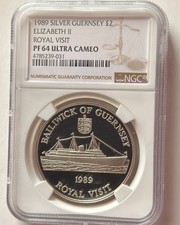 Guernsey pounds 1989 - pounds, silver