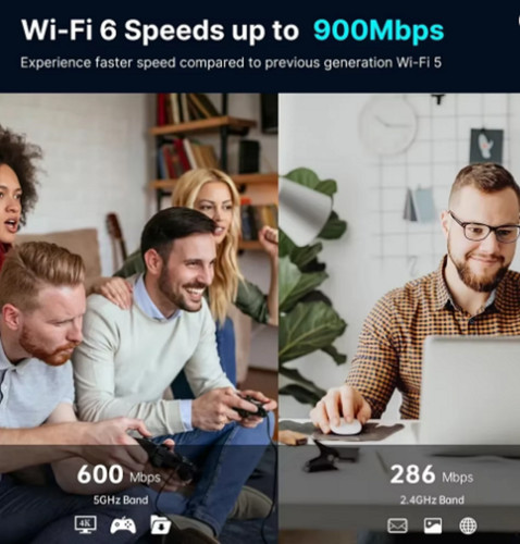 Wifi usb adapter 900mbps - wifi, 6