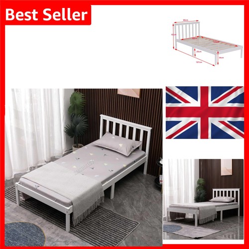 Single pine bed frame - single,
