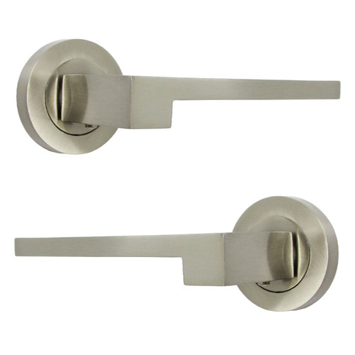 Satin nickel door handles - handles, –