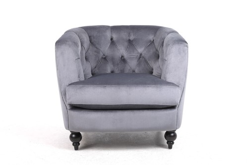 Velvet accent armchair lead - velvet,