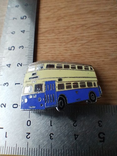 Vintage leyland bus enamel - vintage,