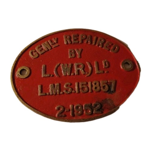 Railwayana brass genly - railwayana,