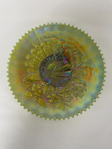 Northwood green carnival glass - northwood,
